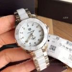 Swiss Grade New Replica Tag Heuer Aquaracer Ceramic Diamonds Watch For Lady 35mm